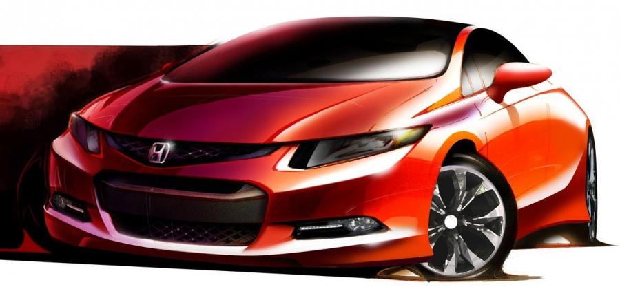 Honda Civic Si Coupe Skethes 2011 года
